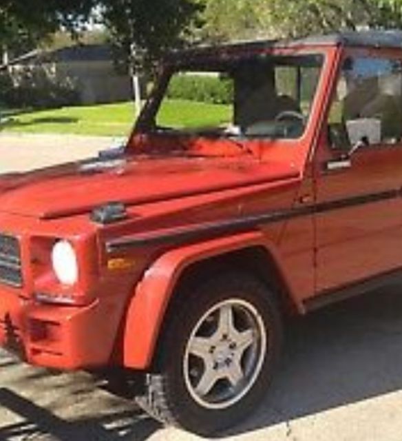 1980 Red Mercedes-Benz G-Class Convertible