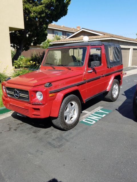 1980 Red Mercedes-Benz G-Class Convertible