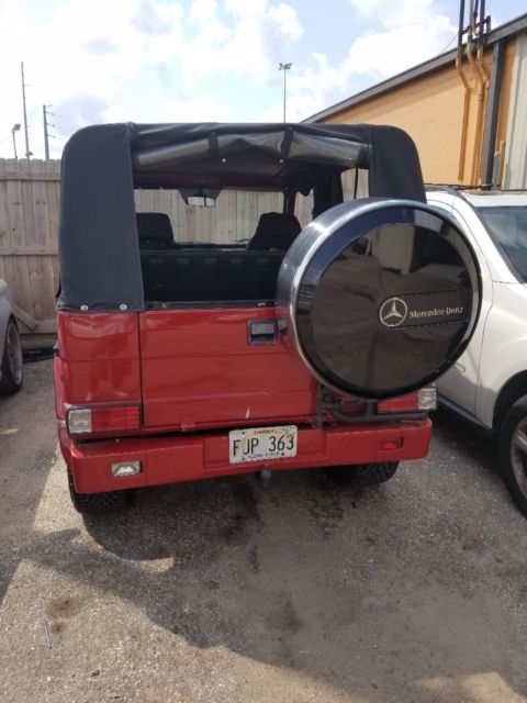 1980 Red Mercedes-Benz G-Class Convertible