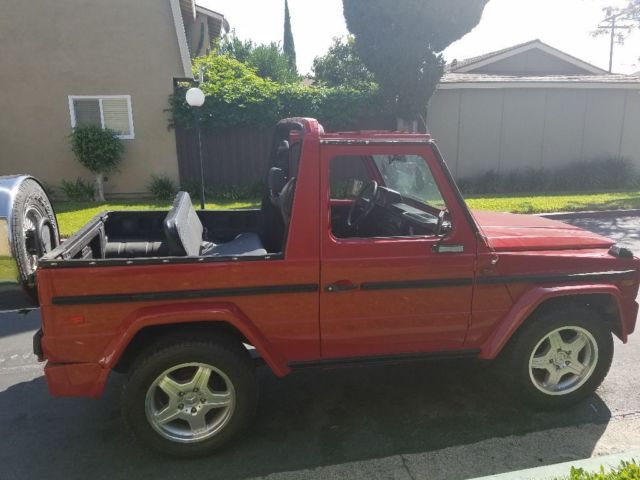 1980 Red Mercedes-Benz G-Class Convertible