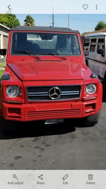 1980 Red Mercedes-Benz G-Class Convertible