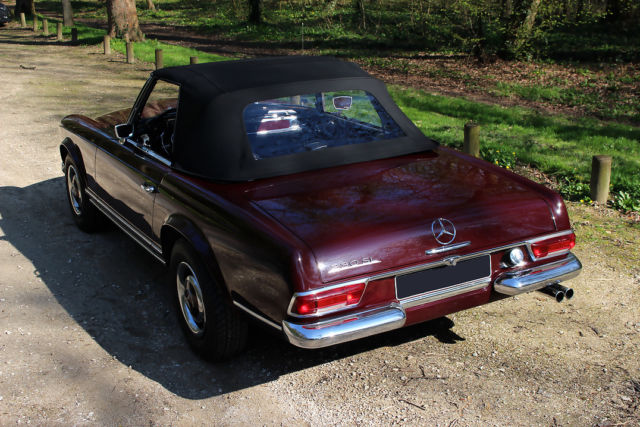1965 Burgundy Mercedes-Benz SL-Class Convertible