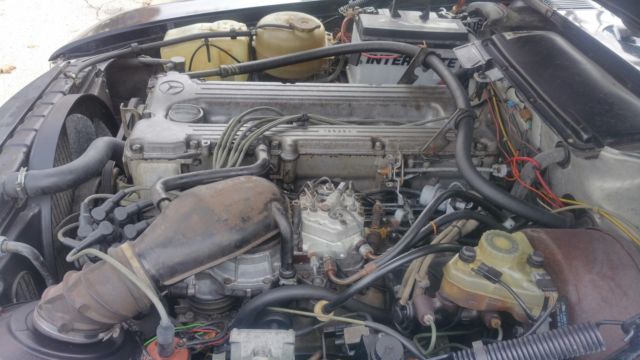 1985 Blue Mercedes-Benz SL-Class Convertible