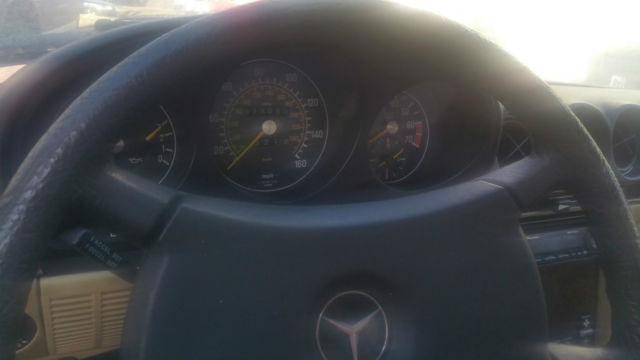 1985 Red Mercedes-Benz SL-Class Convertible