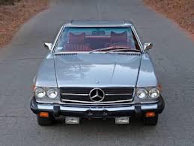 1977 Silver Mercedes-Benz SL-Class Convertible