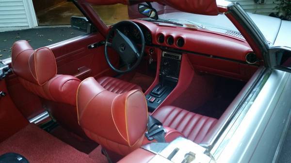 1977 Silver Mercedes-Benz SL-Class Convertible