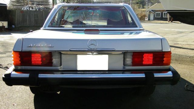 1977 Silver Mercedes-Benz SL-Class Convertible