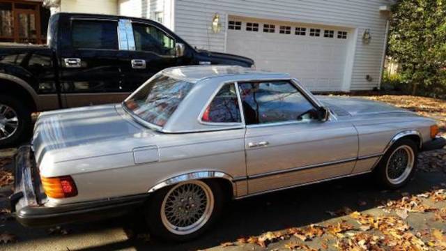 1977 Silver Mercedes-Benz SL-Class Convertible