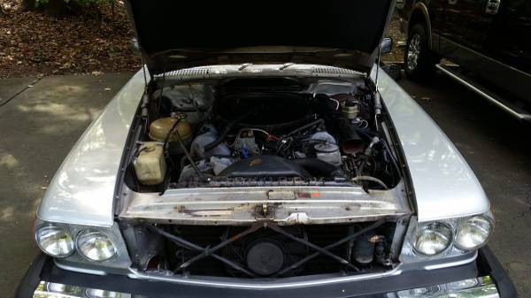 1977 Silver Mercedes-Benz SL-Class Convertible