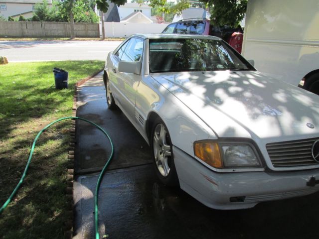 1991 White Mercedes-Benz SL-Class Convertible