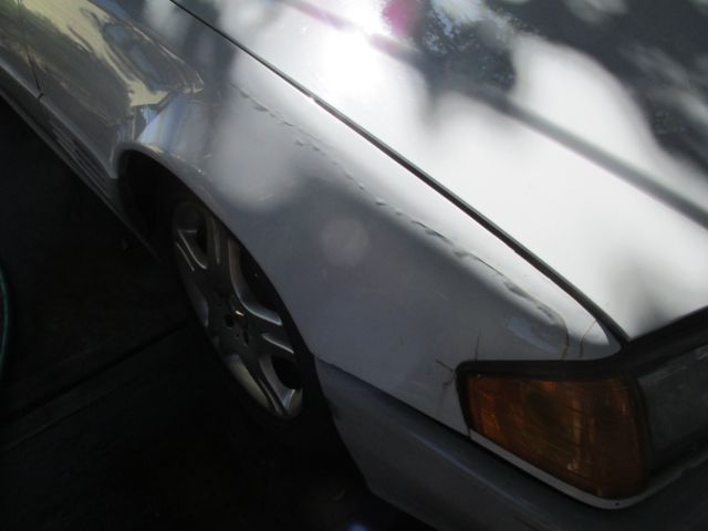 1991 White Mercedes-Benz SL-Class Convertible