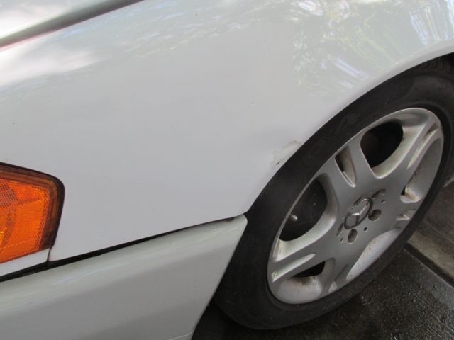 1991 White Mercedes-Benz SL-Class Convertible