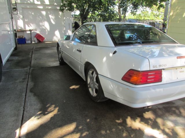 1991 White Mercedes-Benz SL-Class Convertible