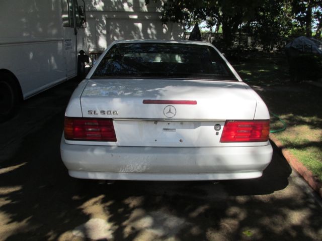 1991 White Mercedes-Benz SL-Class Convertible