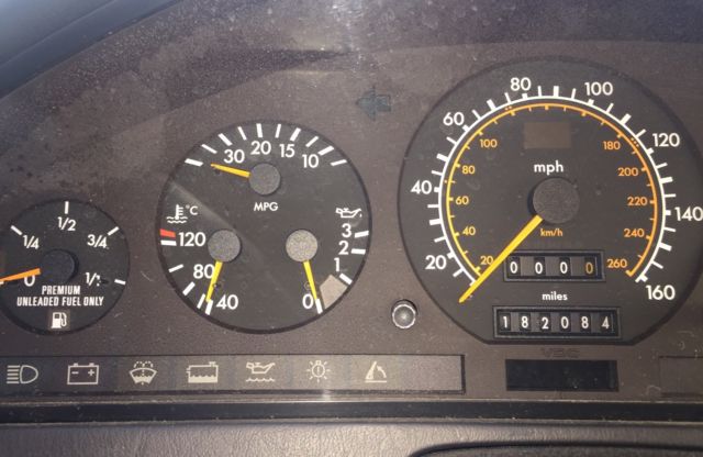 1991 Green Mercedes-Benz SL-Class Convertible AMG