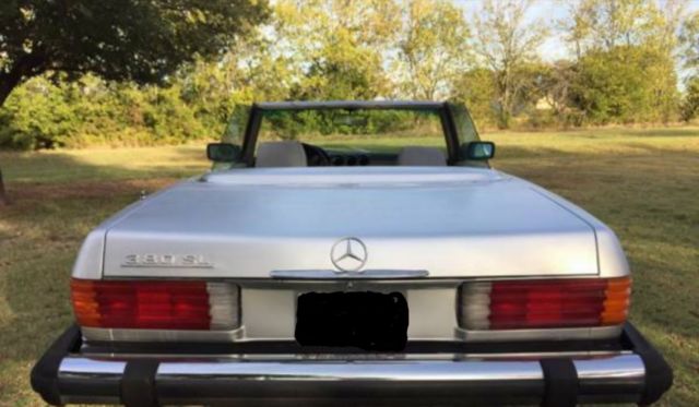 1982 Blue Mercedes-Benz SL-Class Convertible