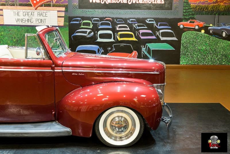 1940 Red Ford Deluxe Convertible