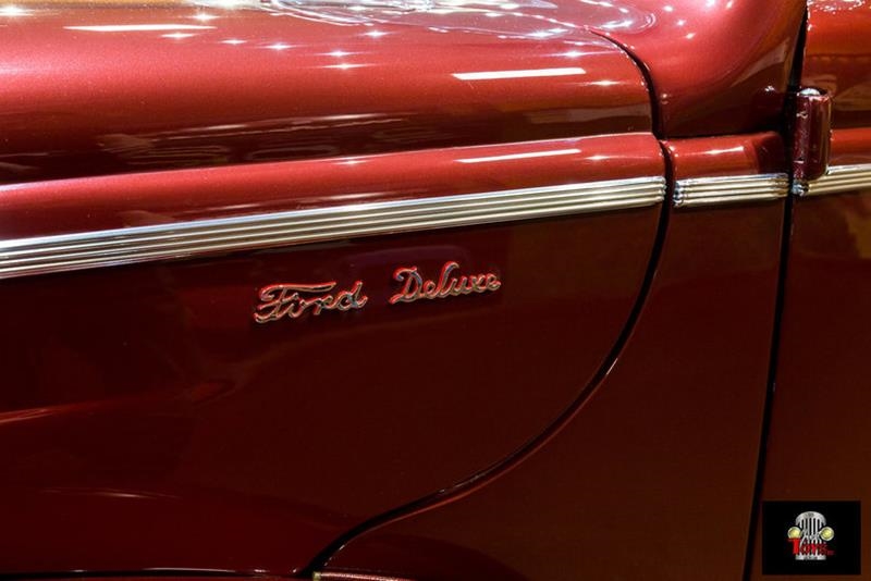 1940 Red Ford Deluxe Convertible