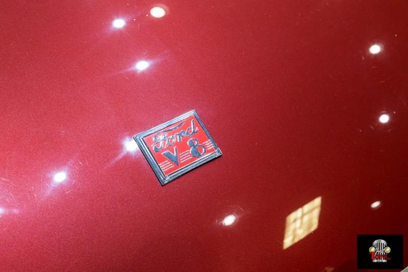 1940 Red Ford Deluxe Convertible