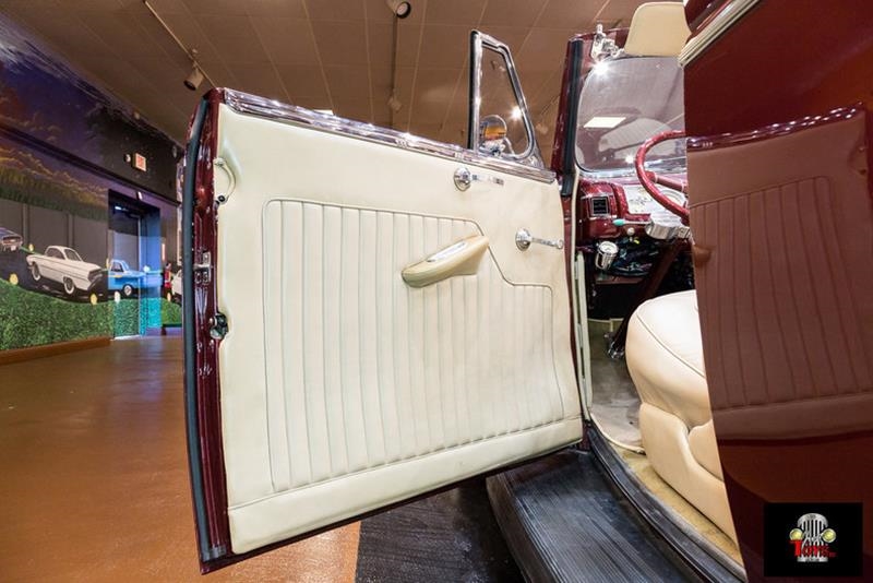 1940 Red Ford Deluxe Convertible
