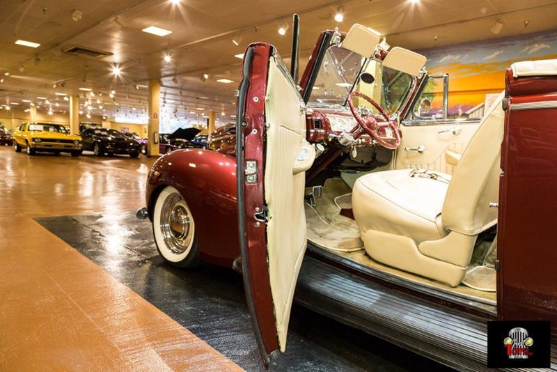 1940 Red Ford Deluxe Convertible