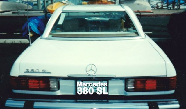 1982 White Mercedes-Benz SL-Class Convertible