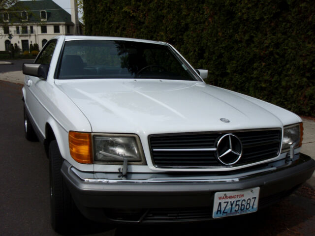 1987 White Mercedes-Benz S-Class Coupe