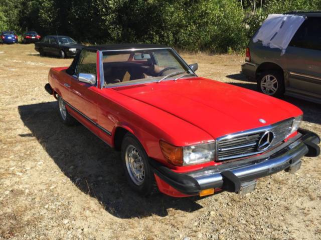 1975 Red Mercedes-Benz 400-Series Convertible
