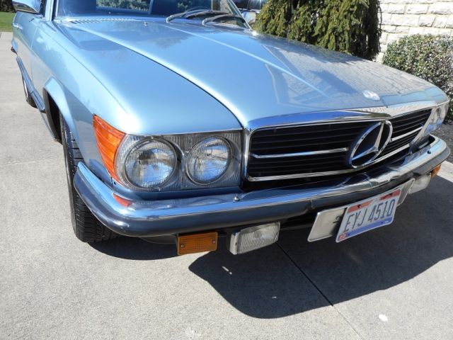 1991 Blue Mercedes-Benz SL-Class Convertible