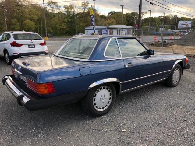 1988 Blue Mercedes-Benz SL-Class Coupe