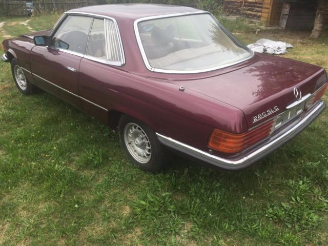 1977 Red Mercedes-Benz SL-Class Coupe