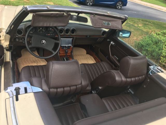 1981 Cream Mercedes-Benz 300-Series Convertible