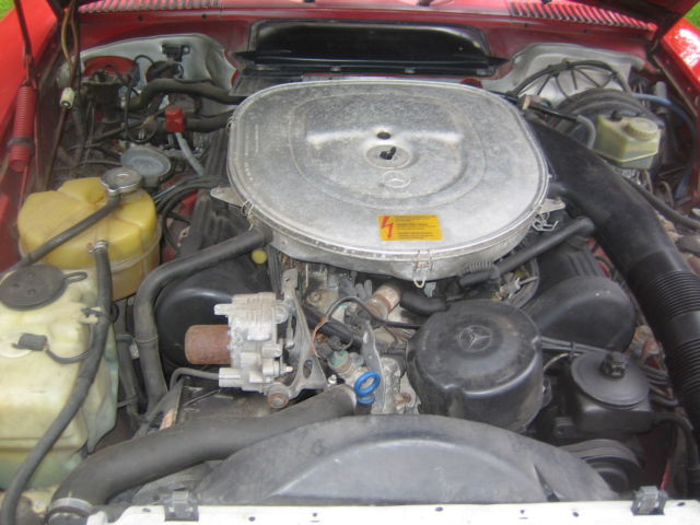 1988 Red Mercedes-Benz SL-Class Convertible