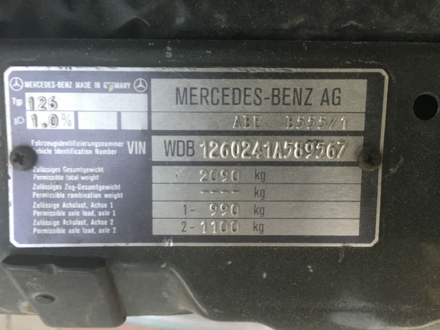 1980 Black Mercedes-Benz 300-Series