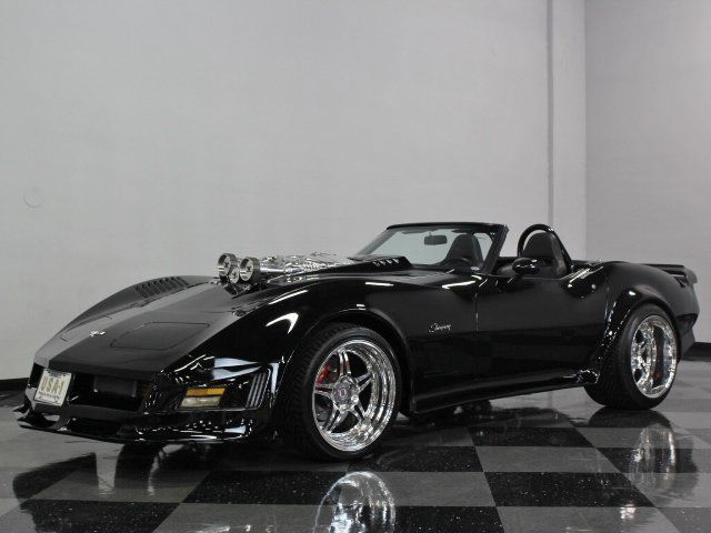 1974 Black Chevrolet Corvette Convertible
