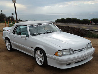 1988 White Ford Mustang Convertible