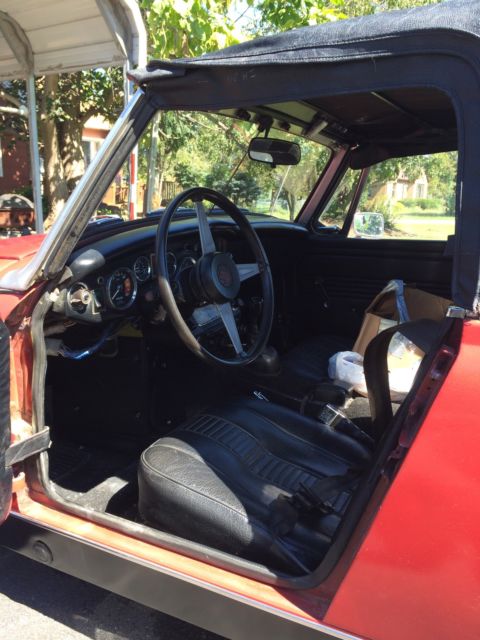 1978 Red MG MGB Convertible