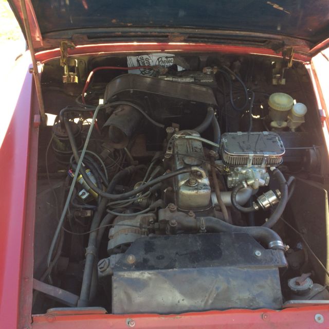 1978 Red MG MGB Convertible