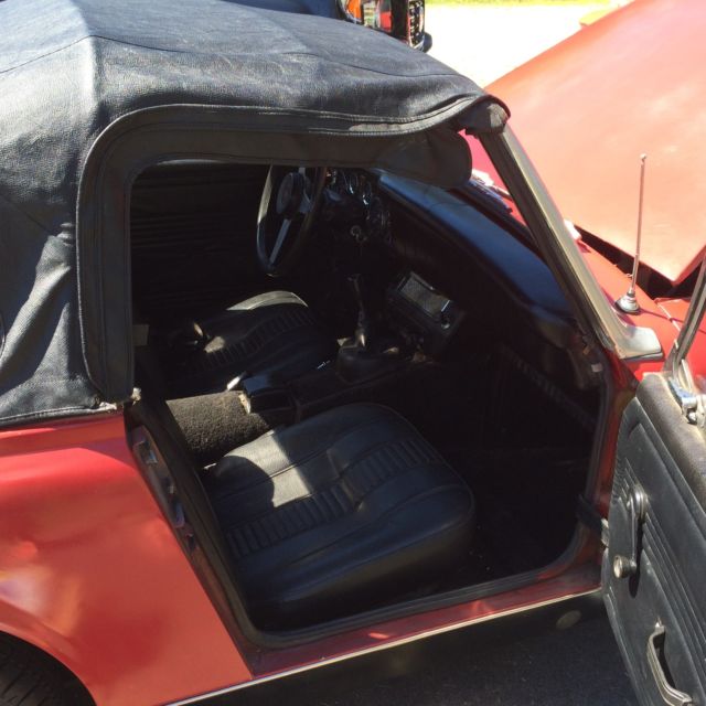 1978 Red MG MGB Convertible