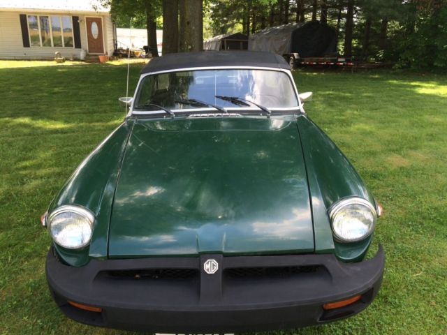 1974 Green MG MGB Convertible