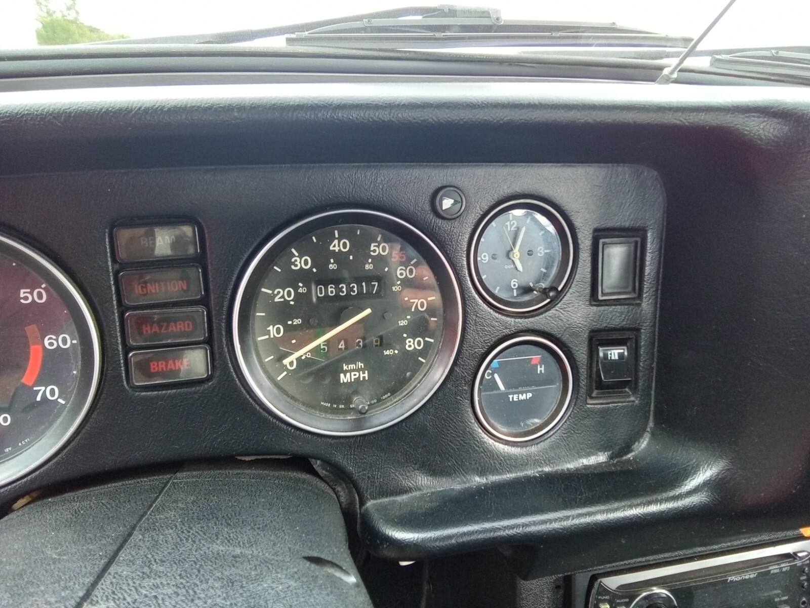 1974 Green MG MGB Convertible