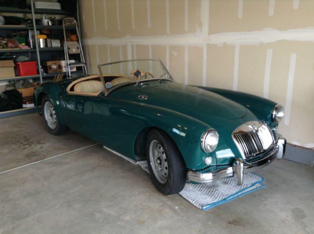 1958 Green MG MGA Convertible