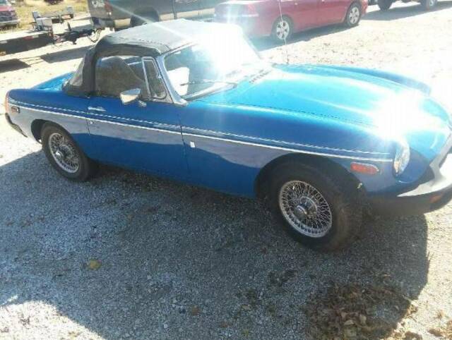 1977 Blue MG MGB Convertible