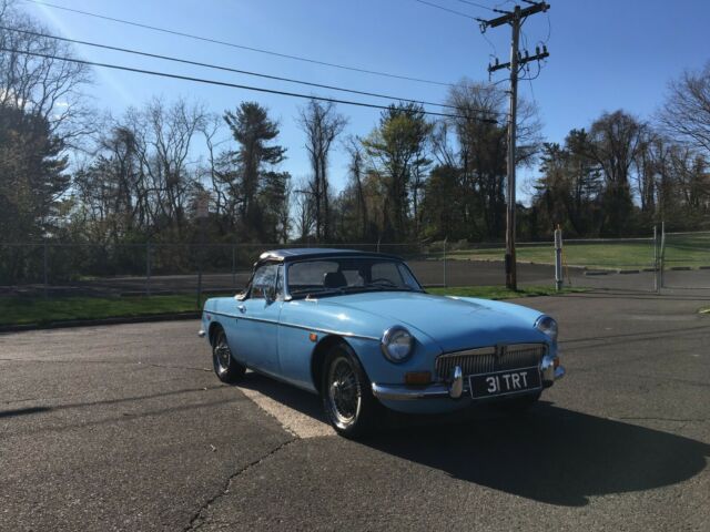 1969 Blue MG MGB Convertible