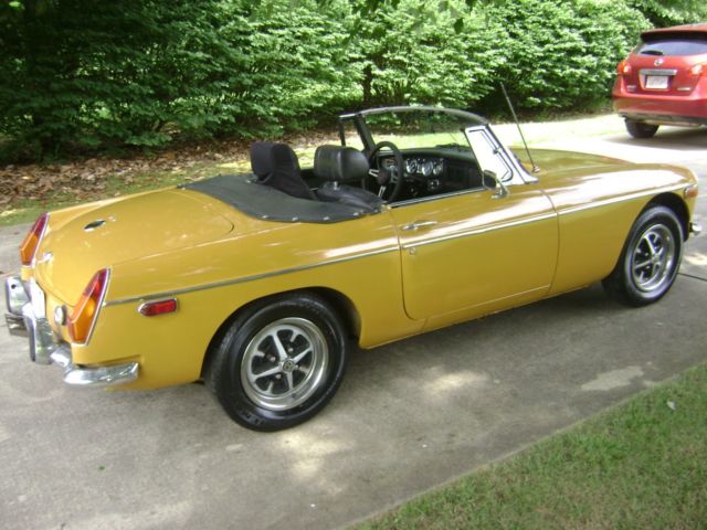 1973 Harvest Gold MG MGB Convertible