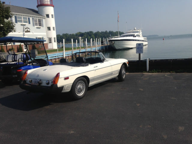 1979 WHITE MG MGB Convertible