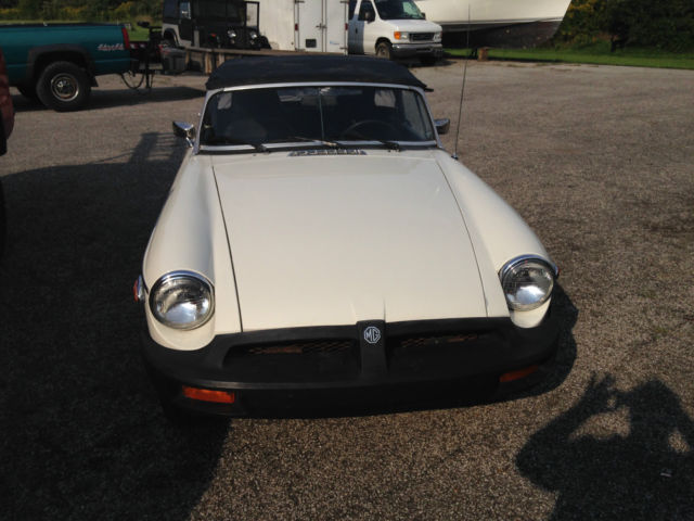 1979 WHITE MG MGB Convertible