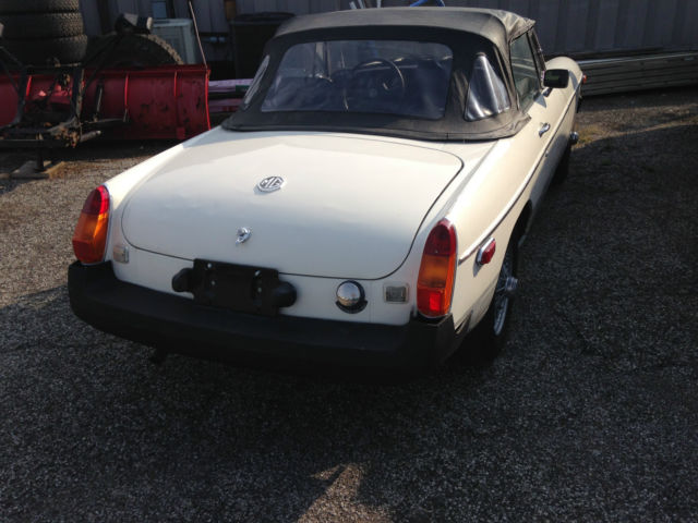 1979 WHITE MG MGB Convertible