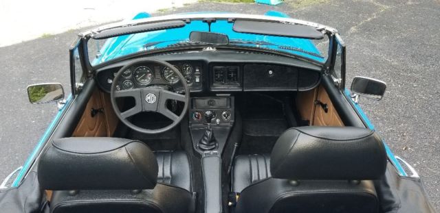 1980 Blue MG MGB Convertible