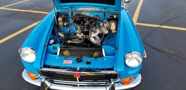 1980 Blue MG MGB Convertible